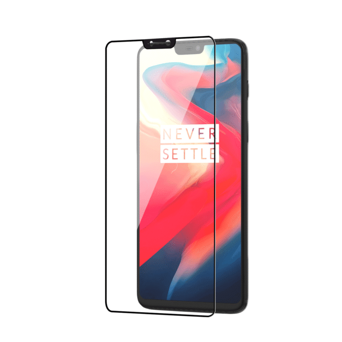 Tempered Glass for Oneplus 6 (Black) Edge to Edge, Pack of 1 - Image 1