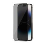 POPIO Privacy Tempered Glass for iPhone 14 Pro Max (Black) , Pack of 1