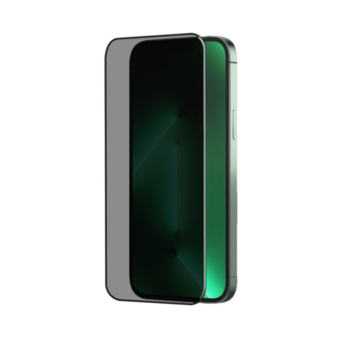 POPIO Privacy Tempered Glass for iPhone 13 Pro Max , iPhone 14 Plus (Black) , Pack of 1 - Image 1