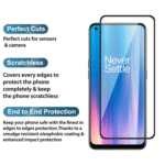 Tempered Glass for OnePlus Nord CE 2 5G (Black) Edge to Edge , Pack of 1 - Image 2