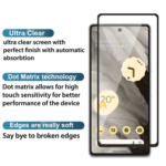 Tempered Glass for Google Pixel 7 (Black) Edge to Edge , Pack of 1 - Image 3