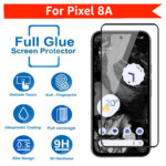 Tempered Glass for Google Pixel 8A (Black) Edge to Edge , Pack of 1 - Image 4