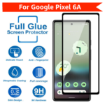 Tempered Glass for Google Pixel 6A (Black) Edge to Edge , Pack of 1 - Image 5