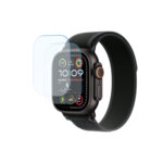 POPIO Tempered Glass For Apple Watch Ultra / Apple Watch Ultra 2 (Transparent) Edge To Edge Full Screen Coverage With Easy Installation Kit for Smartwatch , Pack of 2