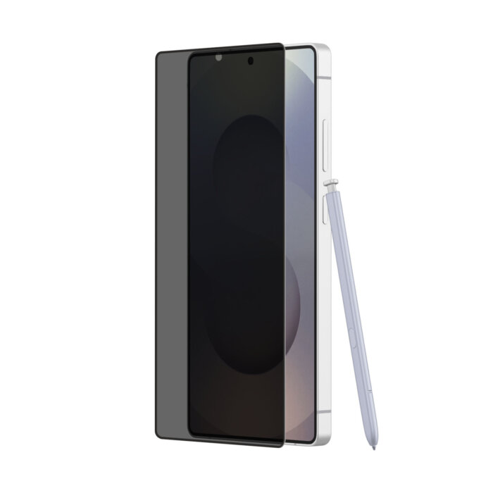 POPIO Privacy Tempered Glass for Samsung Galaxy S25 Ultra (Black) , Pack of 1 (Fingerprint may or may not work) - Image 1