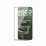 Tempered Glass for Xiaomi Poco M7 Pro (Black) , Edge to Edge , Pack of 1