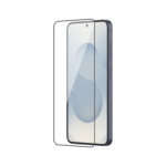 Tempered Glass for Samsung Galaxy S25 (Black) Edge to Edge , Pack of 1 ( No Guarantee for Finger Print )