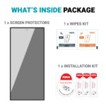 POPIO Privacy Tempered Glass for Samsung Galaxy S25 Ultra (Black) , Pack of 1 (Fingerprint may or may not work) - Image 4