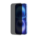 POPIO Privacy Tempered Glass for iPhone 16 (Black) , Pack of 1