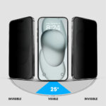 POPIO Privacy Tempered Glass for Samsung Galaxy S25 Ultra (Black) , Pack of 1 (Fingerprint may or may not work) - Image 2