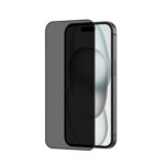 POPIO Privacy Tempered Glass for iPhone 15 (Black) , Pack of 1