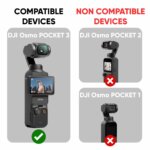 Tempered Glass Screen Protector Compatible for DJI Osmo Pocket 3 Action Camera (Transparent) Edge To Edge Full Screen Coverage With Installation Kit, Complete Set Of 2 Glass - Image 4
