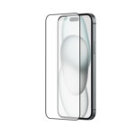 Matte Finish Gaming Tempered Glass Compatible for iPhone 15 Plus (Black) Edge to Edge Coverage , Anti-Glare