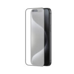 Matte Finish Gaming Tempered Glass Compatible for iPhone 15 Pro Max (Black) Edge to Edge Coverage , Anti-Glare