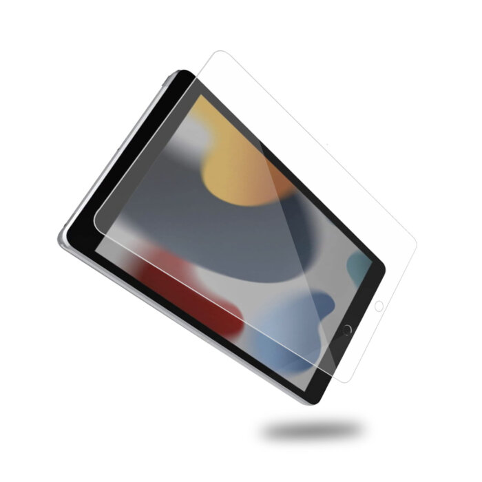 POPIO Militray Grade Tempered Glass Screen Protector for iPad 10.2 inch 9th Gen Generation 2021, 8th Gen 2020, 7th Gen 2019 - Image 1
