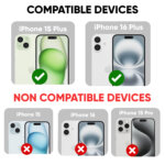 Xtreme Series Tempered Glass for iPhone 15 Plus / 16 Plus (Transparent) , Pack of 1 , Not edge to edge - Image 6