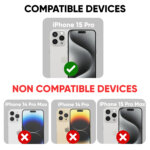 Xtreme Series Tempered Glass for iPhone 15 Pro (Transparent) , Pack of 1 , Not edge to edge - Image 6