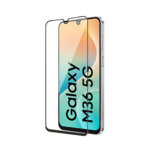 Tempered Glass for Samsung Galaxy M36 (Black) Edge to Edge , Pack of 1