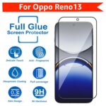 Tempered Glass for Oppo Reno 13 (Black) Edge to Edge , Pack of 1 - Image 4