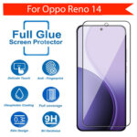 Tempered Glass for Oppo Reno 14 (Black) Edge to Edge , Pack of 1 - Image 4