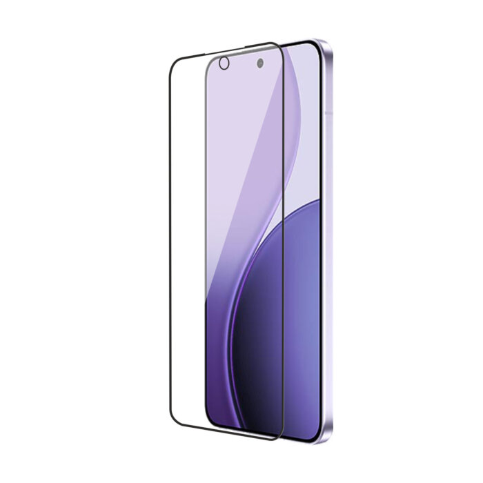 Tempered Glass for Oppo Reno 14 Pro (Black) Edge to Edge , Pack of 1 - Image 1