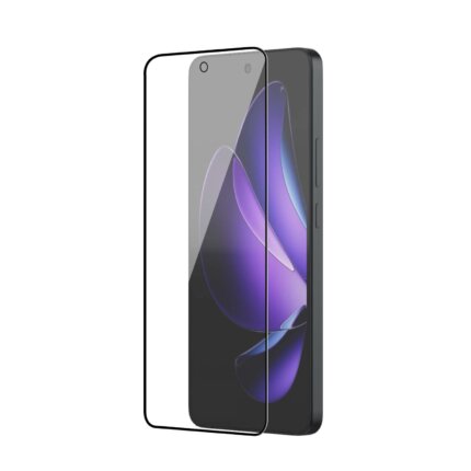 Tempered Glass for Oppo Reno 13 (Black) Edge to Edge , Pack of 1
