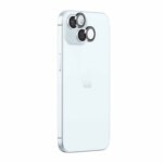 POPIO Camera Lens Protector For iPhone 15 / iPhone 15 Plus (Black), 1 Set, with Easy Installation Kit