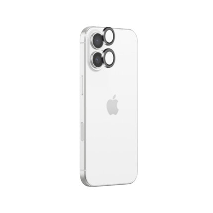 POPIO Camera Lens Protector For iPhone 17 (Black), 1 Set, with Easy Installation Kit