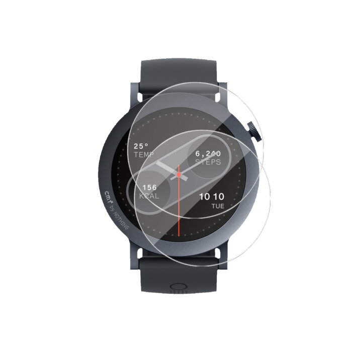 Tempered Glass for CMF By Nothing Watch 2 Pro , Pack of 2 - Image 1