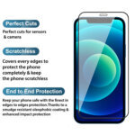 Xtreme Series 6D Tempered Glass for Apple iPhone 12 / 12 Pro , Pack of 1 , Edge to Edge , Japan oil Coating, 3 Times Tempered Than Normal 6D Glass, Highest Transparency Ever - Image 2