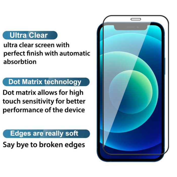 Xtreme Series 6D Tempered Glass for Apple iPhone 12 / 12 Pro , Pack of 1 , Edge to Edge , Japan oil Coating, 3 Times Tempered Than Normal 6D Glass, Highest Transparency Ever - Image 3