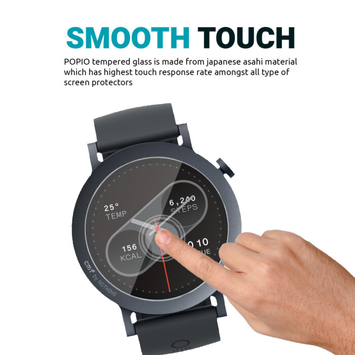 Tempered Glass for CMF By Nothing Watch 2 Pro , Pack of 2 - Image 3