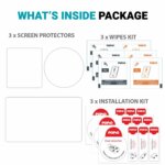 POPIO Military-Grade Gorilla Tempered Glass for DJI Osmo Action 4 Camera (Transparent) Edge To Edge Full Screen Coverage With Installation Kit, Complete Set Of 3 Glass - Image 5