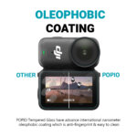 POPIO Military-Grade Gorilla Tempered Glass for DJI Osmo Nano Action Camera | Screen Tempered Glass + Lens PET Film | Edge-to-Edge Coverage | 2-Piece Set - Image 3