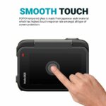 POPIO Military-Grade Gorilla Tempered Glass for Insta 360 Ace Pro Action Camera (Transparent) Edge To Edge Full Screen Coverage, Complete Set Of 3 Glass - Image 2